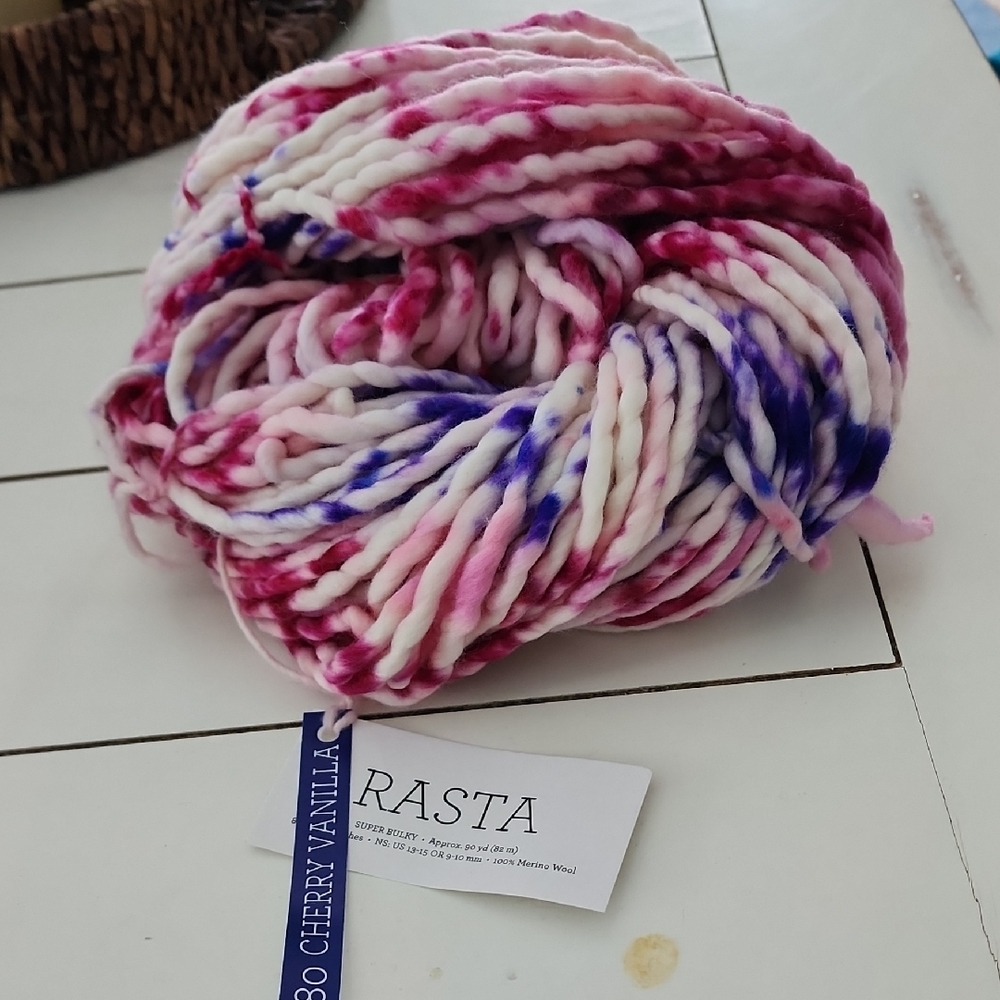 Rasta Cherry Vanilla Yarn - Pink and Purple
